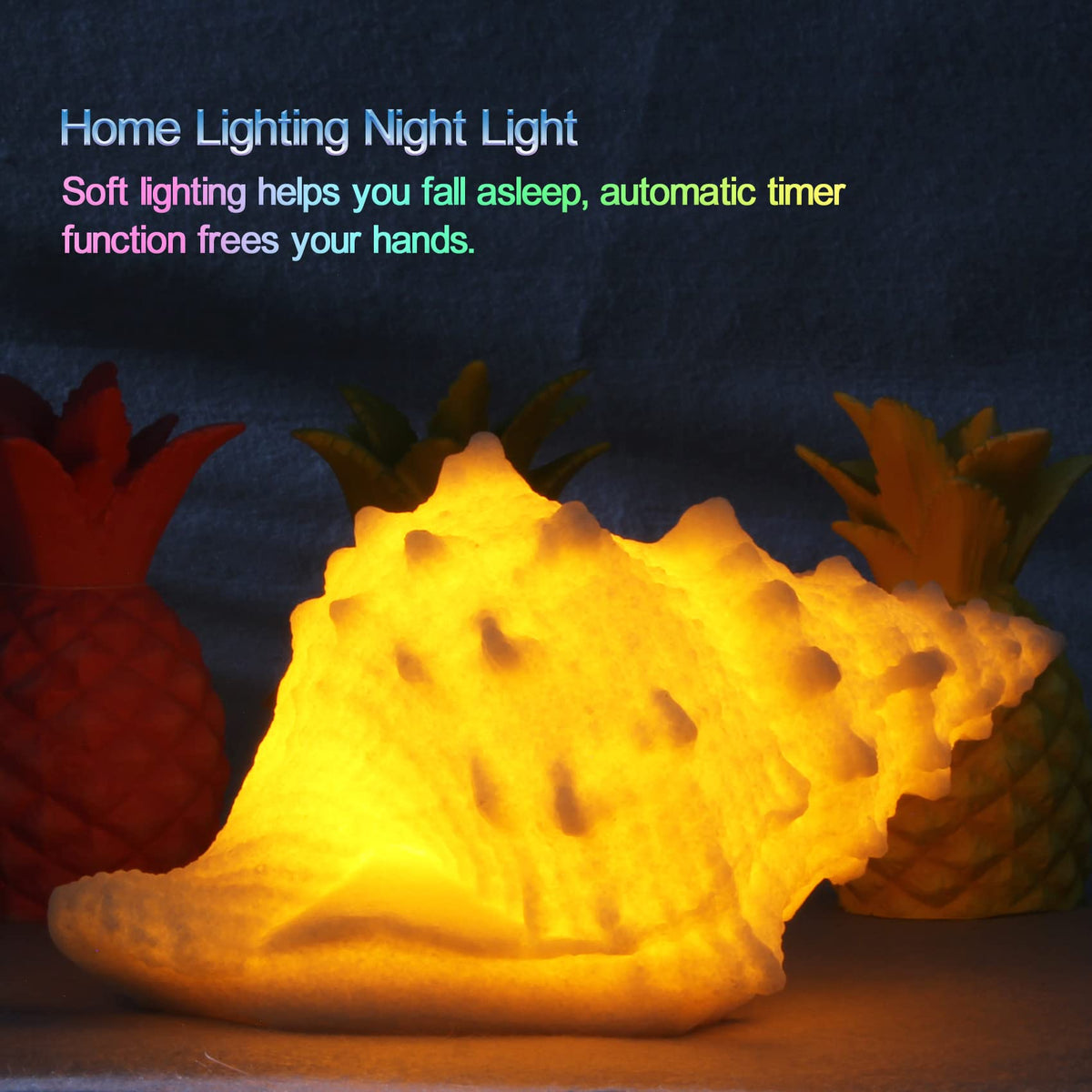 CICINY conch shell night light makes a thoughtful ocean-themed gift.