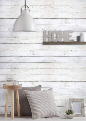 CiCiwind authentic distressed wood look adds timeless texture to walls