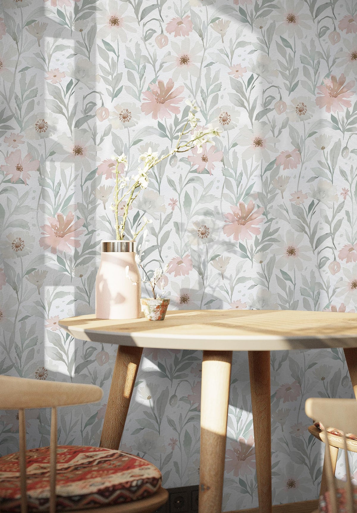 CiCiwind easy-install wallpaper helps refresh rooms without pros
