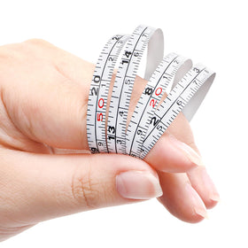 Cididu bendable tape measure flexes to measure curved surfaces.
