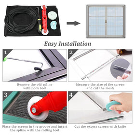 Cieex window screen repair kit cutter tool for clean cuts