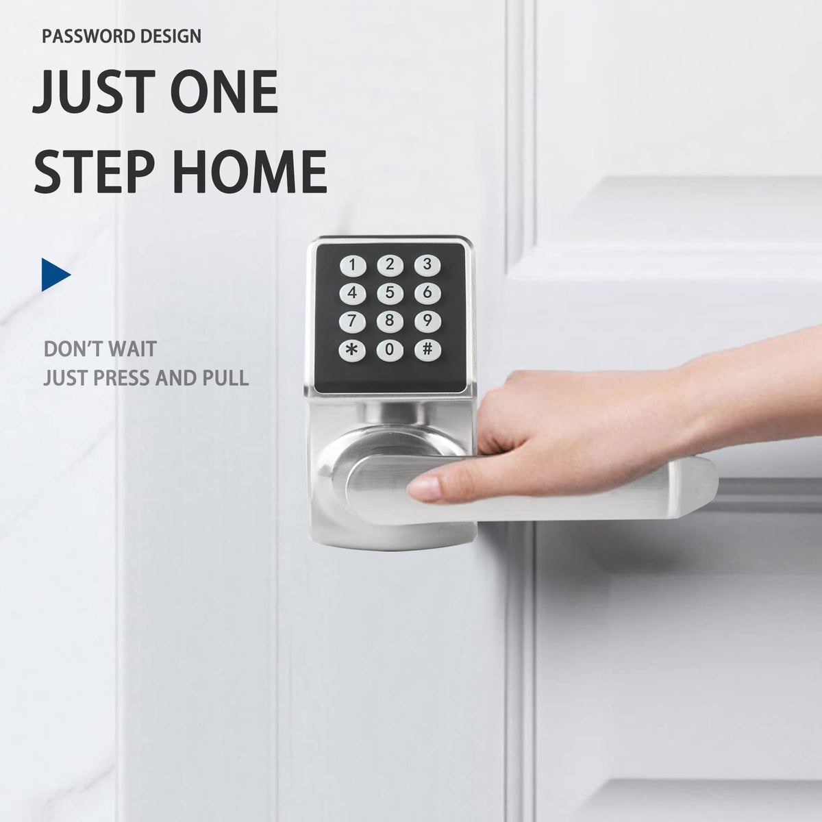 Keypad close-up on Cielsa Dawn lock highlighting quick numeric entry