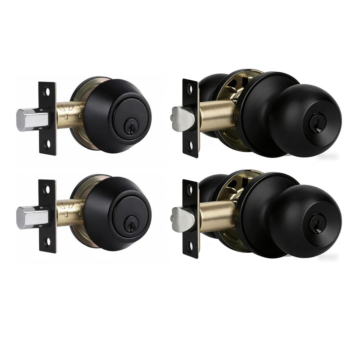 Cielsa Dawn exterior lock set on front door with matte black finish for secure entry.