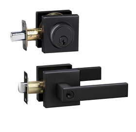 Cielsa Dawn matte black front door lock set for secure entry
