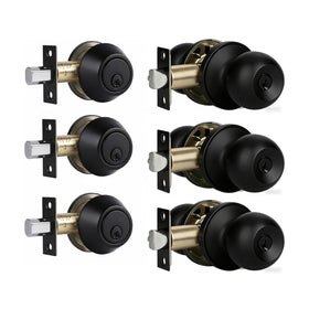 Cielsa Dawn keyed-alike exterior knob and deadbolt set for secure front doors.
