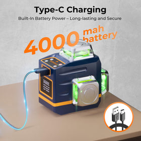 CIGMAN 4000mAh battery delivers long runtime between charges