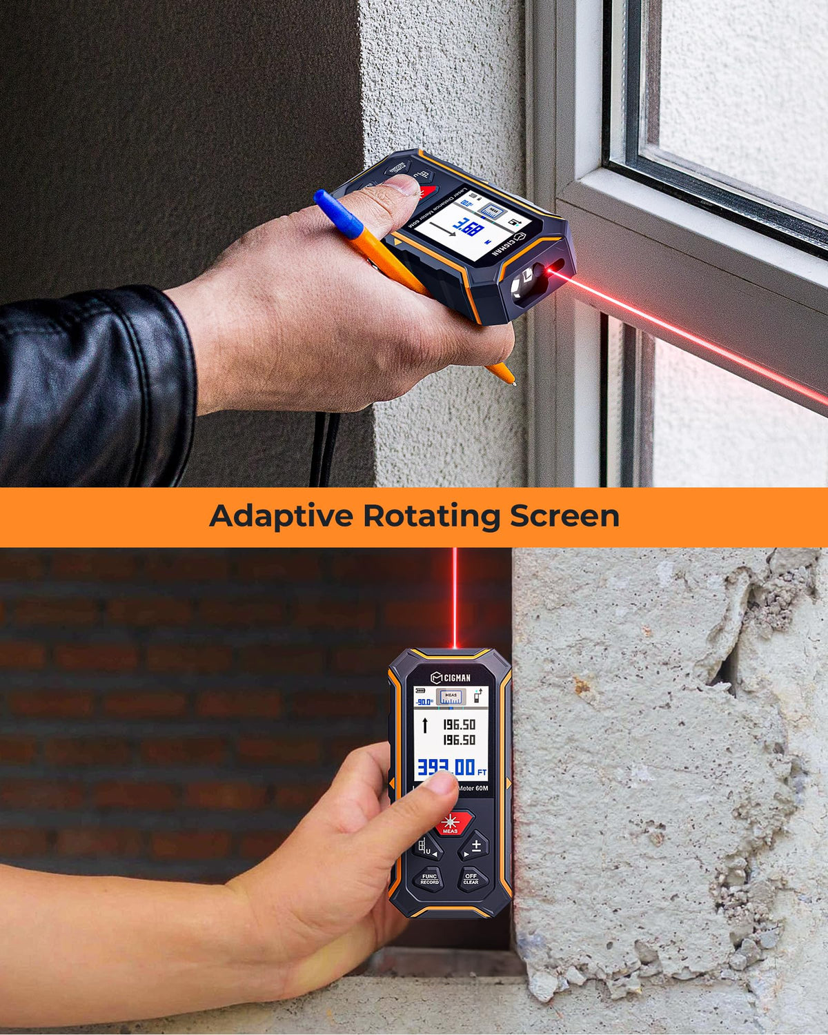 CIGMAN compact handle ideal for one-hand measurements