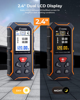 CIGMAN tool display close-up with color backlit screen for easy reading