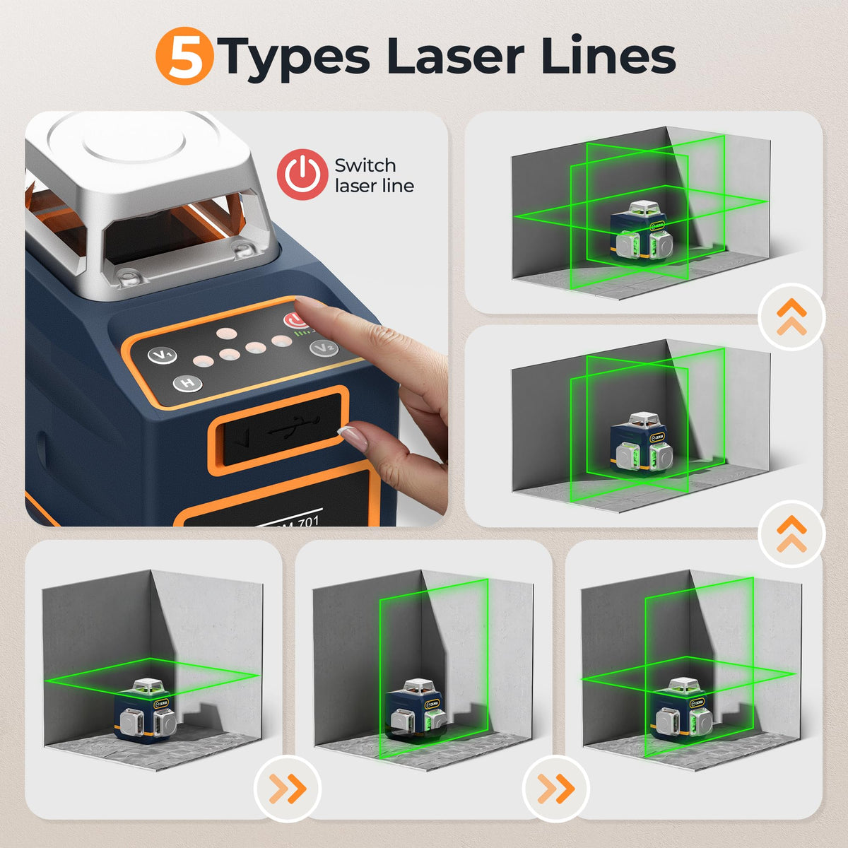CIGMAN laser level ip54-durability keeps dust and water at bay on site
