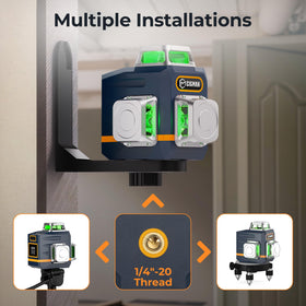 CIGMAN laser level pulse-mode extends visibility for larger spaces
