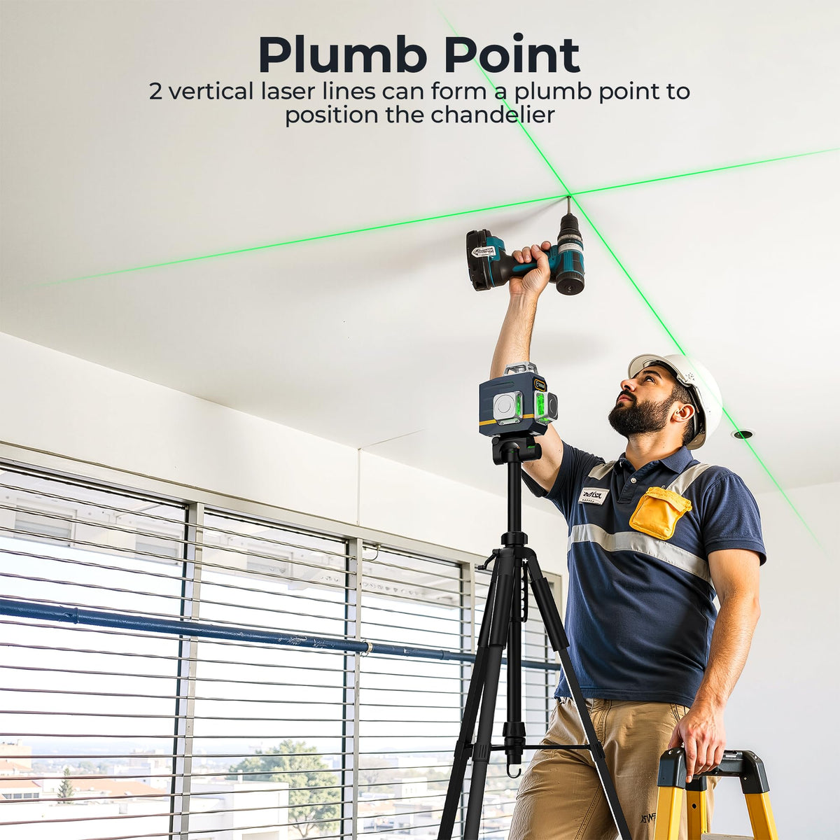 CIGMAN laser level tripod-base offers flexible mounting options for great versatility