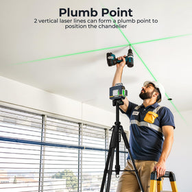 CIGMAN laser level tripod-base offers flexible mounting options for great versatility
