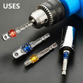 CIGOTU 1/4-to-3/8 socket adapter for versatile drill-to-socket conversion