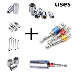 CIGOTU three-piece socket adapter set for quick tool conversions