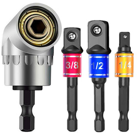 CIGOTU impact-grade socket adapter set with one-fourth hex shank for fast, secure changes.