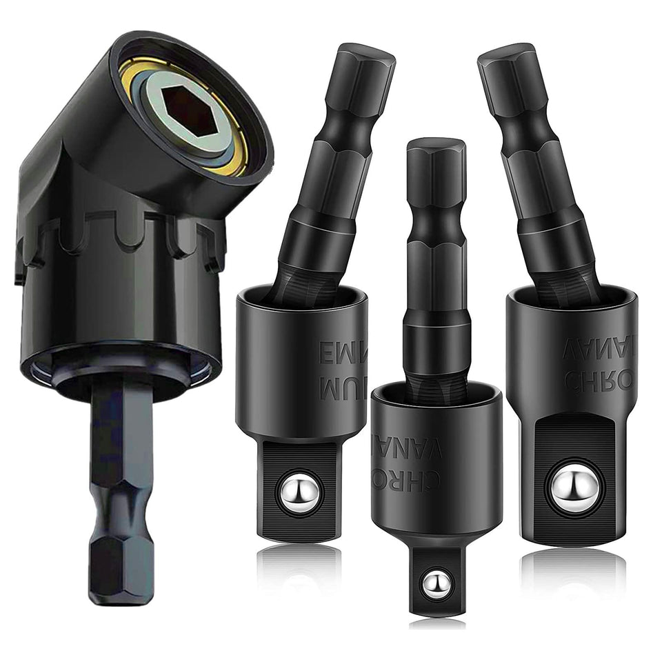 CIGOTU 105-degree right-angle adaptor shown for tight spaces and reach
