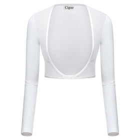 Ciguo cooling shawl white, front view, keeps you cool on sunny golf rounds