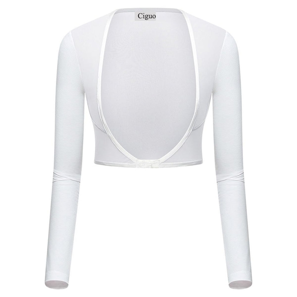 Ciguo women's golf cooling shawl arm-sleeves for sun protection.