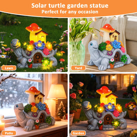 Cikoube turtle statue compact size fits patios