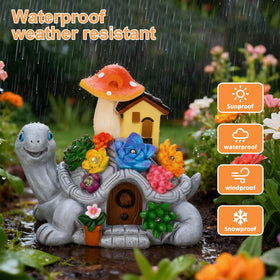 Cikoube weatherproof resin turtle shows textured finish