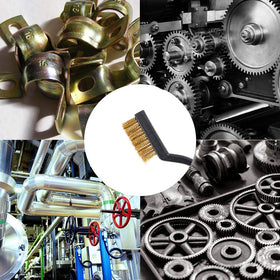 CILEONBE brush cleans rust and slag on metal surfaces with precision.