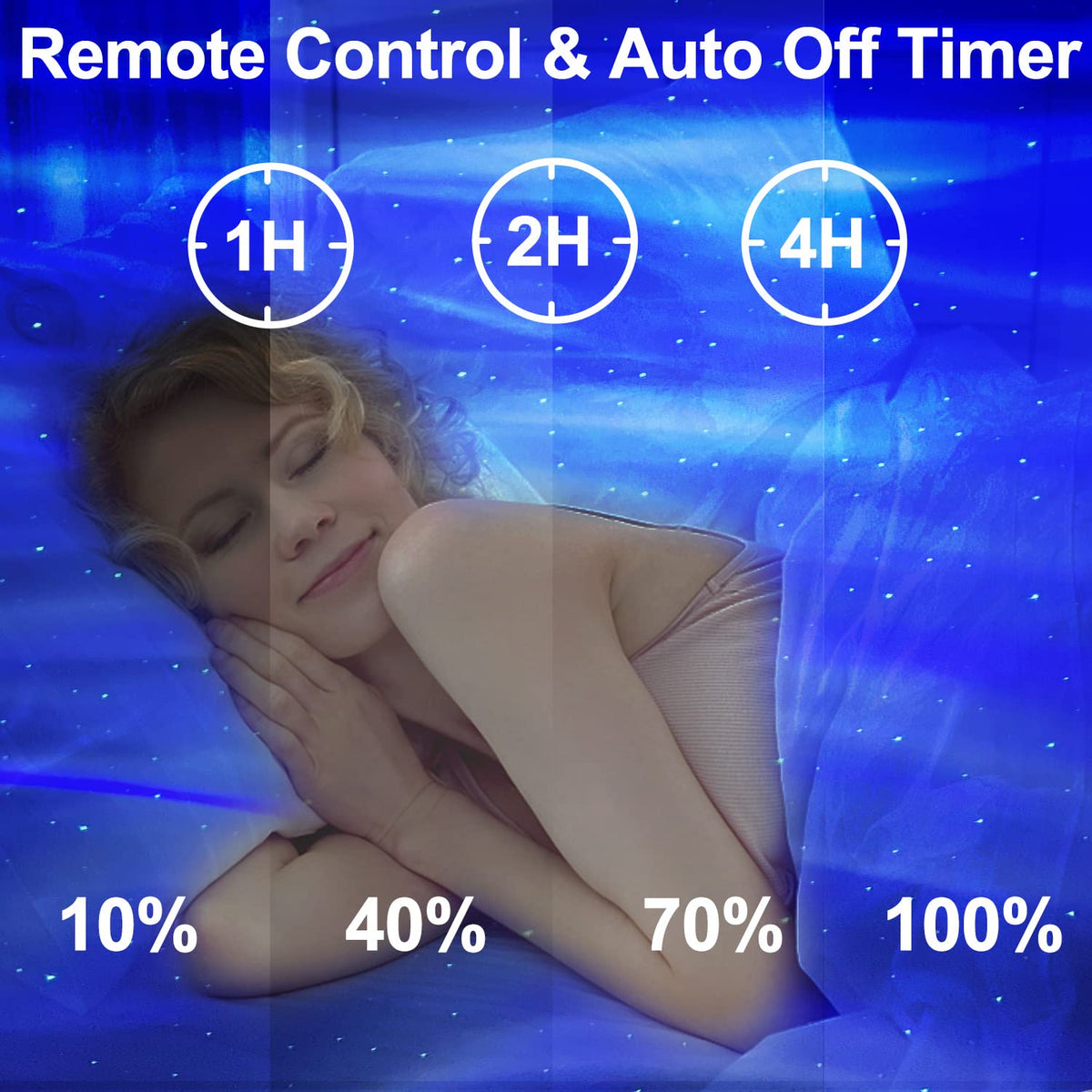 CIMELR Star Projector dynamic aurora effects sync with your music.