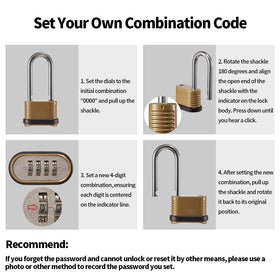 CINCINNO four-pack of padlocks ideal for securing multiple items.