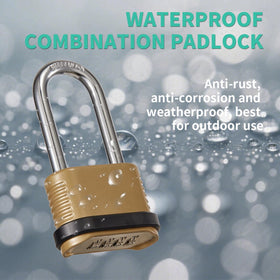 CINCINNO weatherproof padlock ready for harsh outdoor conditions.