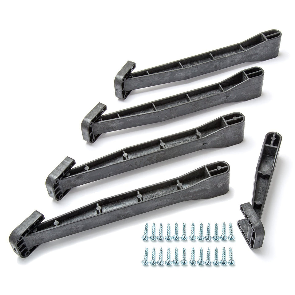 Cinclips Never Fails kit overview showing a drill-free undermount sink solution