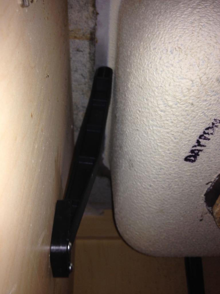 Cinclips Never Fails wedge-bracket attachment securing the sink lip without epoxy