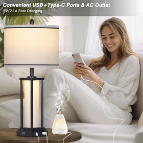 Cinkeda frosted glass night light adds soft ambience at night.