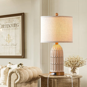 Cinkeda Boho table lamps suited for living room end tables and entryways