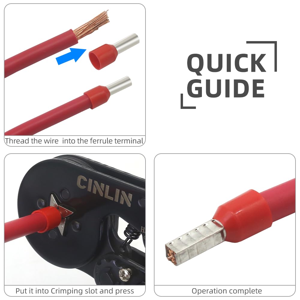 CINLIN ergonomic anti-slip handle reduces hand fatigue during use.