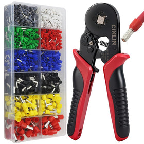 CINLIN ferrule crimping tool with square jaws for precise connections.