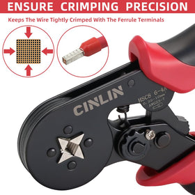 CINLIN labor-saving ratchet mechanism enables smooth crimps.