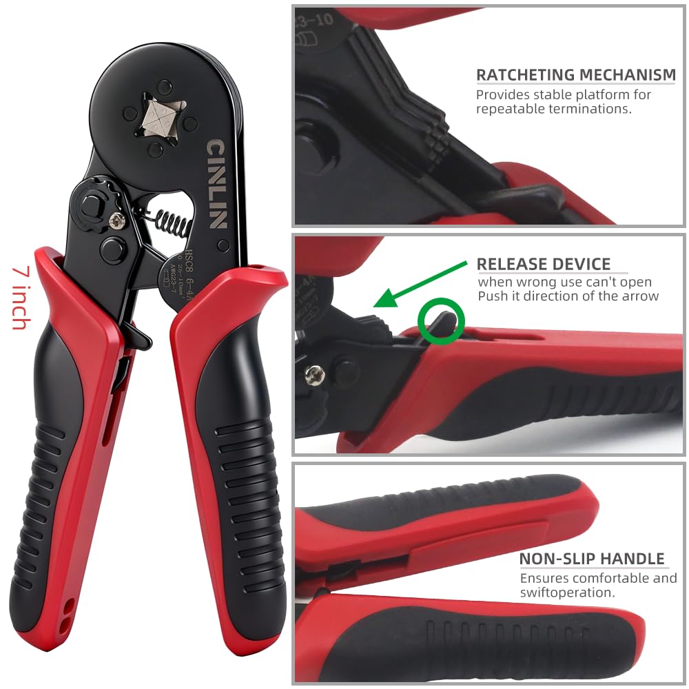 CINLIN square-crimp surfaces with four claws ensure uniform compression.