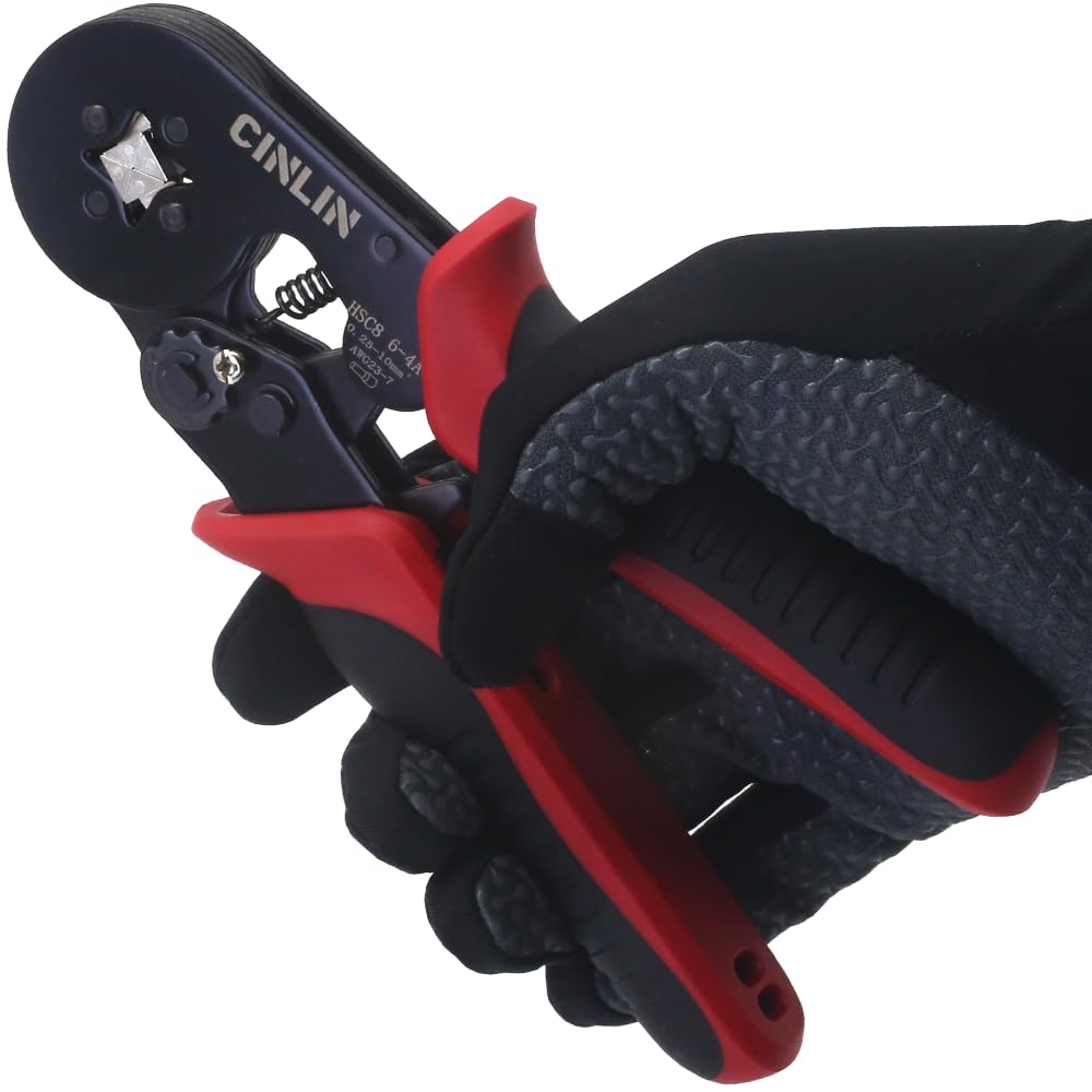 CINLIN 23-7 AWG crimp range supports insulated and uninsulated terminals.