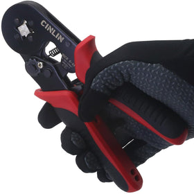 CINLIN 23-7 AWG crimp range supports insulated and uninsulated terminals.