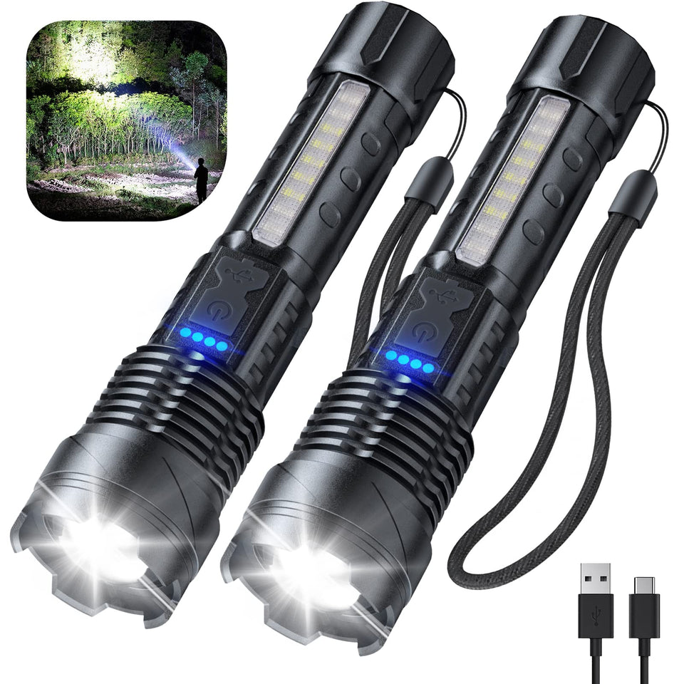 Cinlinso flashlight duo with 90,000-lumen beam ideal for outdoor use
