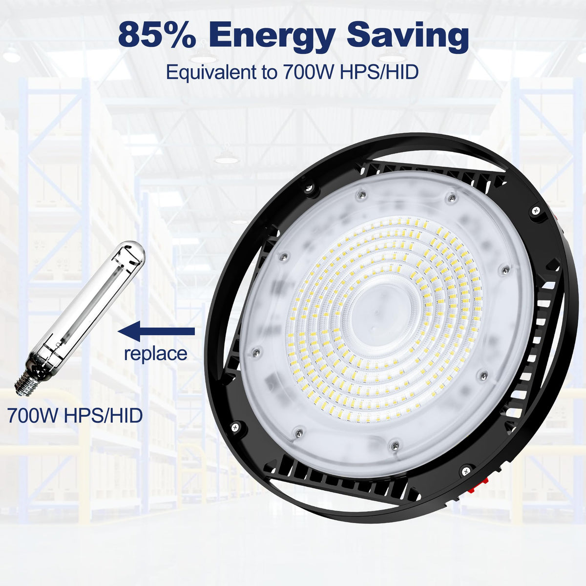 CINOTON 160W UFO LED high bay light factory setting ideal for warehouses