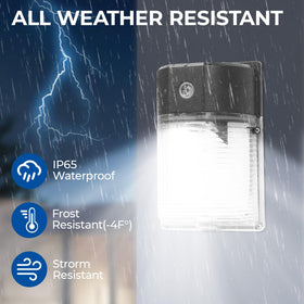 Cinoton 30-LED wall pack delivers 3000lm for bright, wide-area coverage.