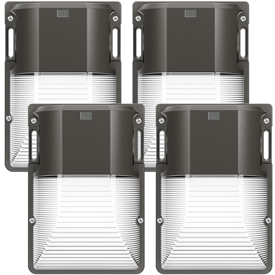 CINOTON 30W wall pack with dusk-to-dawn sensor for entryways