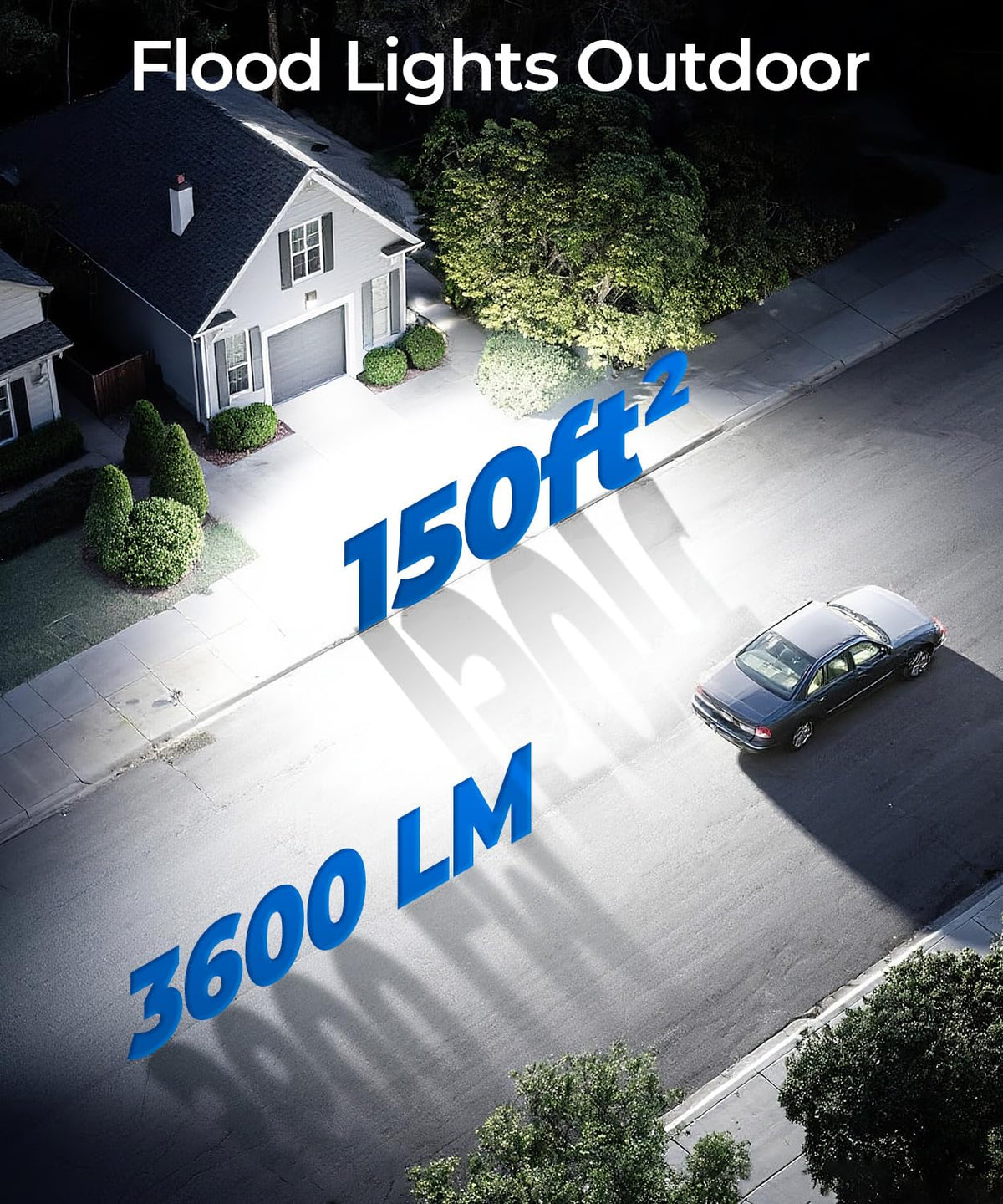 CINOTON 3600lm 5000K daylight output for bright outdoor illumination