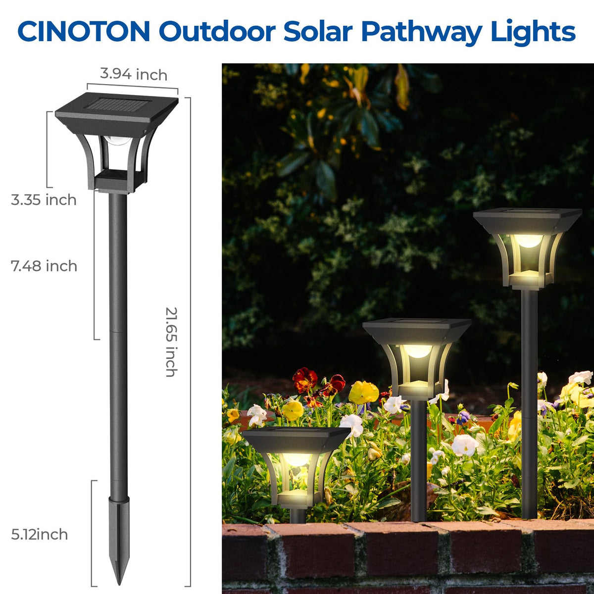 CINOTON holiday decorative lights adding festive curb appeal