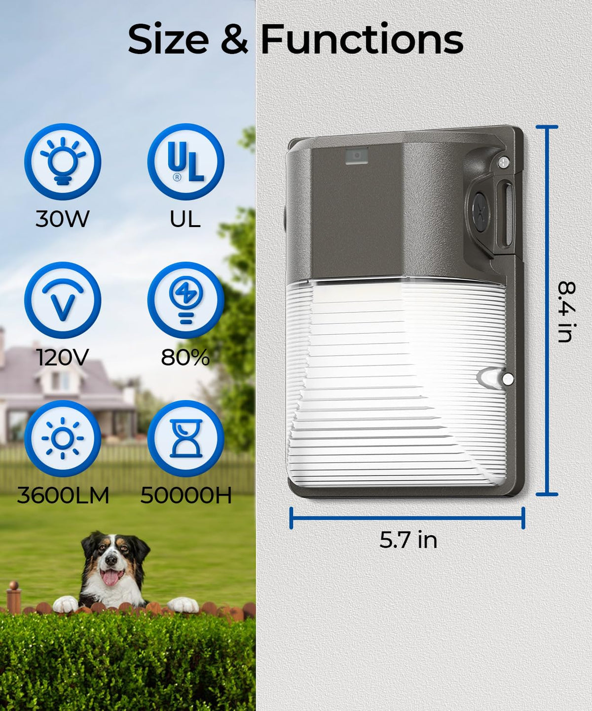 CINOT wall pack with easy installation design