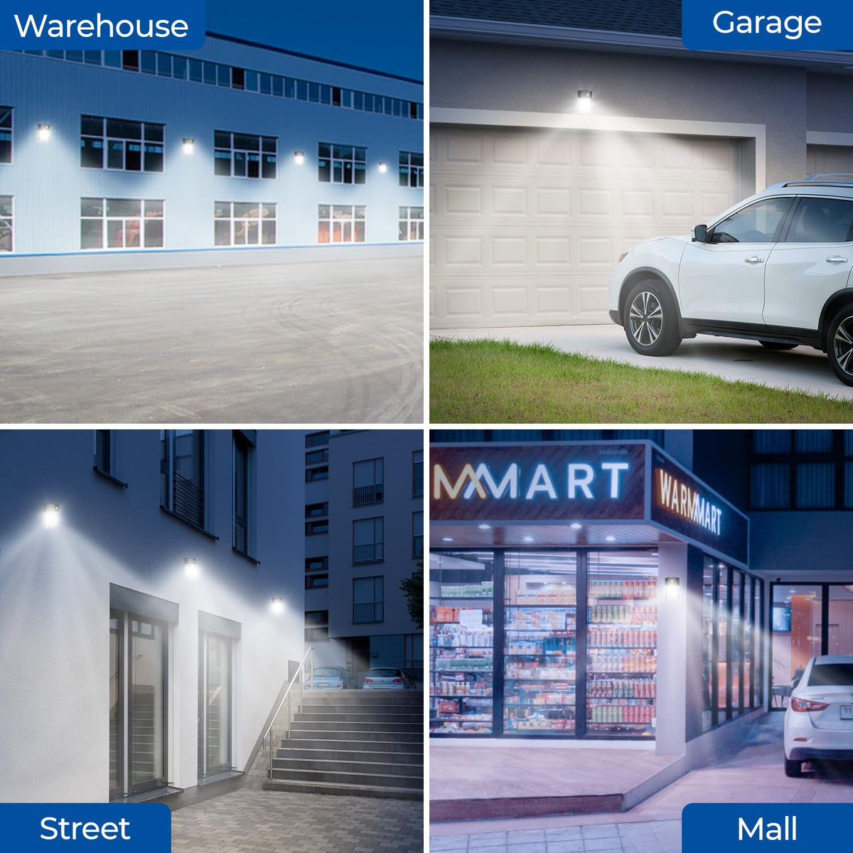 Cinoton security lighting for gardens, streets, porches and storefronts.