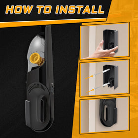 Garage setup with CINROPE CH951 wall mount stays organized and ready.
