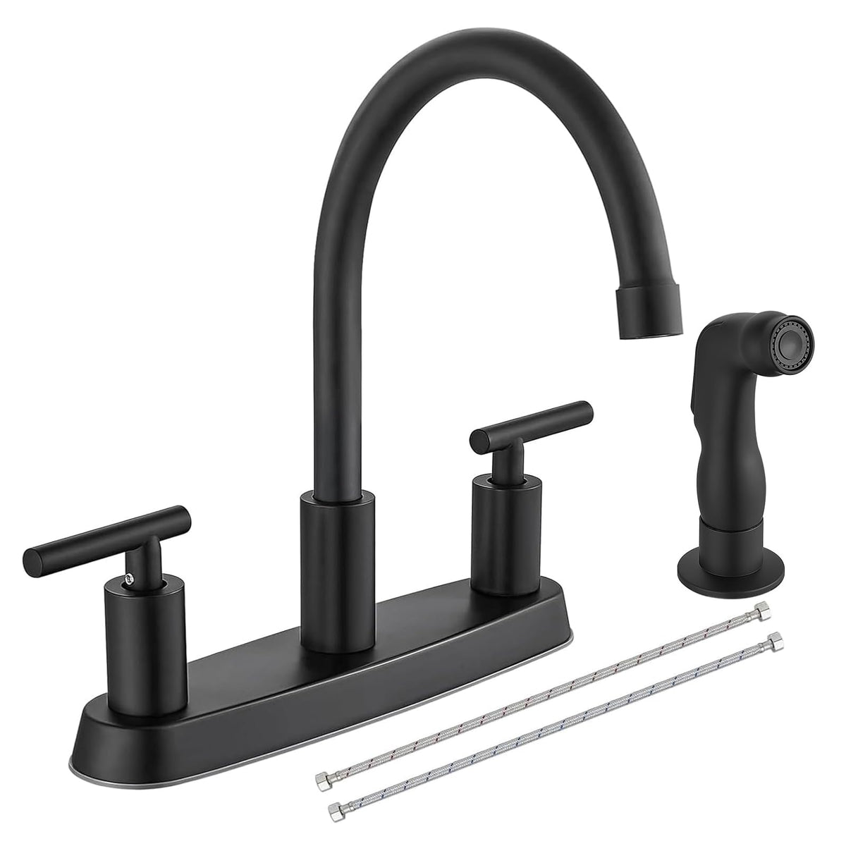 Cinwiny kitchen faucet with high-arc 360° spout for easy sink access
