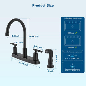 Cinwiny included supply lines simplify setup and connection
