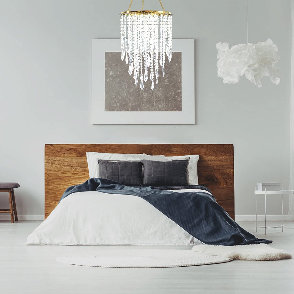 Cioceen bedroom chandelier ambience adding elegant lighting